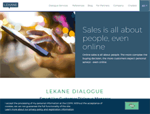 Tablet Screenshot of lekane.com